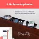 Home in Bold No-Screws Bed Headboard Shelf Attachment (Only for Straight headboards) - Metal Twin, King, Queen - Renter Friendly Over Storage for Bed - Dorm Headboard Shelf King Queen