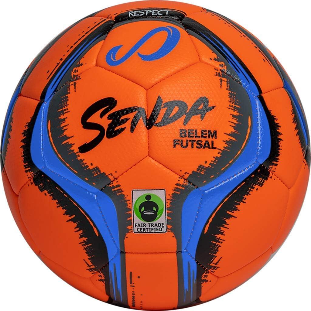 SENDA Belem Training Futsal Ball (Size 3 (Ages 8 - 12), Orange/Blue/Grey/Black)