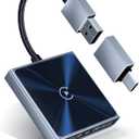 Wireless CarPlay Adapterfor iPhoneSuper mini 2 in 1 Plug Convert Wired to Wireless Car Play Dongle for Apple iOS10+, Instant Connectivity, Fit for Cars with Built-in CarPlay, BlackSilver