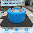 Nisorpa 1/2" Extra Thick Hot Tub Mat for Inflatable Tub 85 in Hot Tub Pad Tub EVA Foam Padding Flooring Protector Non Slip Pool Pad for Indoor Outdoor Inflatable Hot Tub Accessories