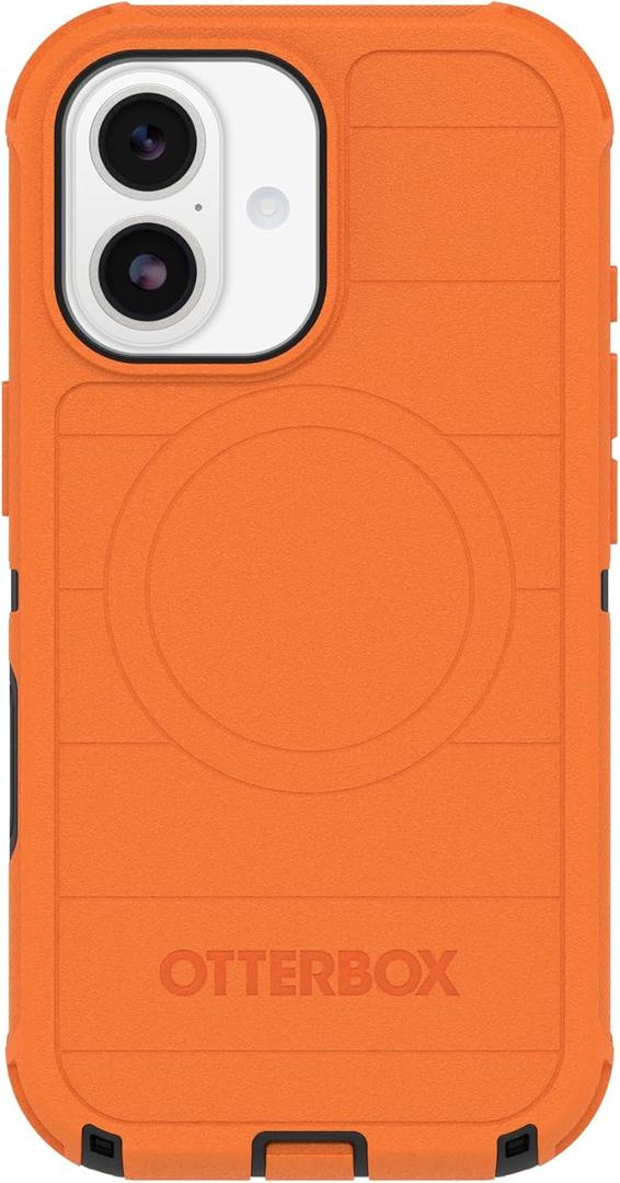 OtterBox iPhone 17 Defender Pro Series Case - Blaze Orange - Tough, Rugged & Durable iPhone Case, Snaps on MagSafe