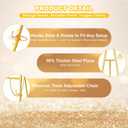 Interchangeable Bow & Star Top Gold Easel Stand for Sign, 62"-47" Height Adjustable Heavy Duty Wedding Easel Stand with 3 Display Modes Perfect for Welcome Signs, Christmas Decor, Parties & Events