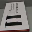 Puriom Sound Bar for Smart TV, 100W Sound Bar with Bluetooth 5.3/ARC/Opt/AUX Connect, 2-in-1 Detachable Home Soundbar, Home Theater Speaker & Bass Effect, for TV/PC/Projectors (Black)