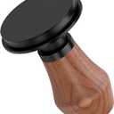 Normcore 58mm Espresso Coffee Tamper V4 - Spring Loaded Tamper With Titanium PVD Coating Flat Base -15lb / 25lb / 30lbs Replacement Springs, Genuine American Walnut Handle