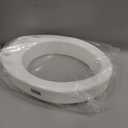 Carex Elongated Hinged Toilet Seat Riser, Adds 3.5 Inches of Height to Toilet, 300 Pound Weight Capacity, Raised Toilet Seat