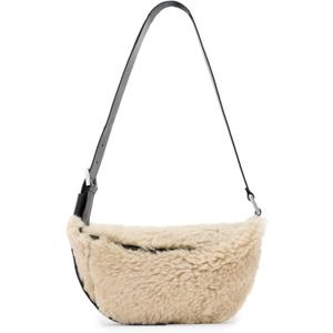 AllSaints Luna Shearling Xbody Natural/Black W220XD One Size