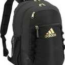 adidas Excel Backpack, Durable Large Athletic Laptop Bag, Gold Metallic/Black, One Size