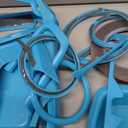23PCS Full Set Interior Decoration Trim Kit for Jeep Wrangler JL JLU Gladiator JT 2018-2023 Steering Wheel Door Handle Air Conditioning Vent Cup Holder Reading Light Headlight Gear Cover (Light Blue)