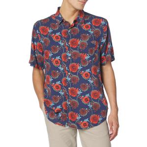 UNIONBAY Men's Rayon Button-up Woven Shirt (X-Large, Navy)