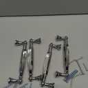 Uenhoy 4 Pcs Crystal Cabinet Pulls Handles 5 Inch Hole Spacing Chrome Silver Glass Handle Pulls Modern Crystal Drawer Pulls Bar Cabinet Pulls