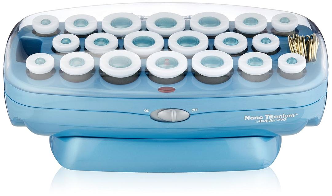 BabylissPRO Nano Titanium Professional Hot Rollers For All Hair Lengths (20 Count)