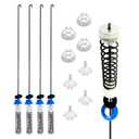 W11217817 Washer Suspension Rod Kit,Compatible with Whirlpool Maytag Anama Kenmore MVWC465HW2 WTW4955HW1 WTW4850HW1 WTW4855HW0,Replacement for W11159470,W11226768,AP6329793,4-Pack.