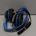 AILIHEN C8 Kids Headphones Wired, On-Ear Headphones with Microphone and Volume Control Foldable Corded Stereo 3.5mm Headset for School Teens Smartphones Chromebook Laptop Tablets Travel (Black Blue) (Medium)