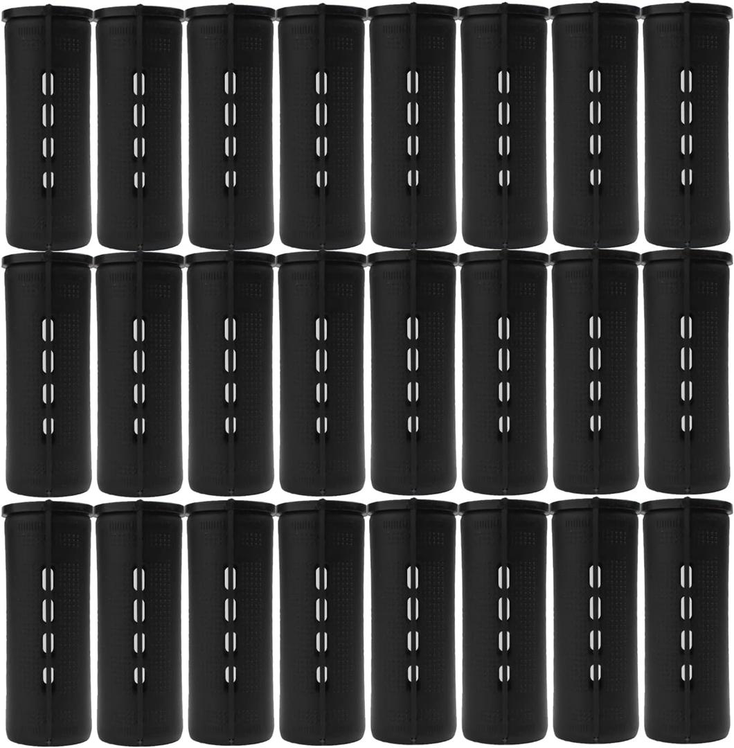 Jumbo Perm Rods, 28 pcs Black Color Perm Rods for Natural Hair Large Cold Wave Rods for Long Short Hair Hair Roller Hair Curlers Hairstyle Hairdressing Tools