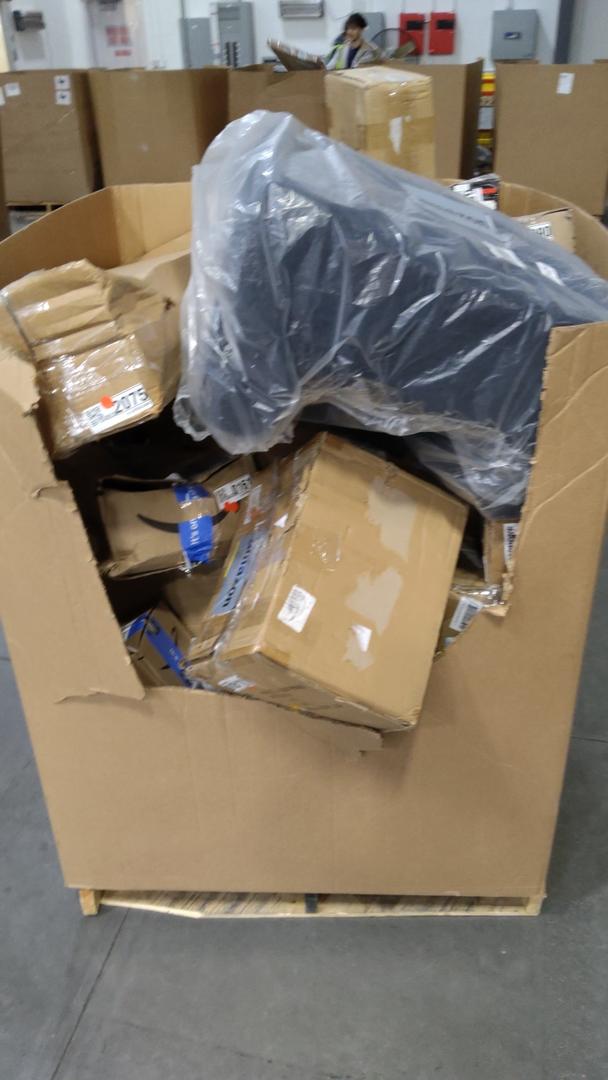 pallet of salvage items