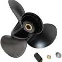 MARKGOO Propeller 765183 for OMC Johnson Evinrude V4 Outboard 40-140 HP Boat Motor Engine Parts 3 Blade Aluminum Prop 13.25X17 Pitch RH 13 Spline Tooth with Hub Kit 0765183