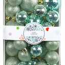 LSLJS Christmas Ornament Balls 26 Pcs Hanging Christmas Tree Ornament Balls for Xmas Tree Decor, Christmas Ball Ornaments for Home Xmas Gift Holiday Party Decorations, 3/4/5cm