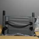 VIVOHOME Stadium Seats with Back Support and Cushion, 2 Pack Portable Bleacher Chairs with Cup Holder and Shoulder Strap (Grey)