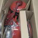 Rachael Ray Cucina Nonstick Cookware Pots and Pans Set, 12 Piece, Cranberry Red