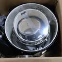 Drum Set Eastar 22 inch for Adults, 5 Piece Full Size Drum Kit Junior Beginner with Pedal Cymbals Stands Stool and Sticks, Mirror Black