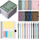 30 Set Employee Appreciation Gift May You Be Proud of The Work You Do Spiral Notebook Journal with Sticky Note Notepad Motivational Ballpoint Pen Bulk for Teacher(Vivid Color)