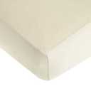 American Baby Company 100% Natural Cotton Fitted Crib Sheet 52" x 28" - Soft, Breathable, Hypoallergenic & Gentle Toddler Bed Sheet, Ecru, Neutral for Boys & Girls (Cream)