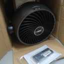 DREO Fan for Bedroom, 13-Inch Oscillating Table Air Circulator Fan for Whole Room, 120 Tilt Adjustment, 25dB Ultra-Quiet, 75ft Powerful Airflow, 4 Speeds Desk Fans with Remote for Home, Office