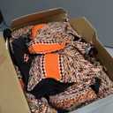 FREMONT AUTO Baja Saddle Car Seat Covers - Durable, Stylish, Universal Fit for Ford, Chevrolet, Dodge Trucks & SUVs - Blanket Style, Bench Seat Cover - Full-Size Pickup (Orange)