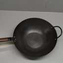 Babish Carbon Steel Flat Bottom Wok and Stir Fry Pan, 14-Inch