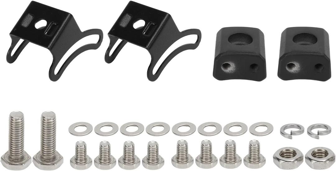 Off Road Light Bar Bracket Mounting Base Bracket2 Set Black Adjustable LED Light Bar Slide Mount Bracket Mounting Base Bracket for Off Road Vehicle Automotive Exterior