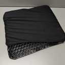 Gel Seat Cushion for Long Sitting, Double Thick Egg Seat Cushion with Non-Slip Cover, Breathable Honeycomb Home Office Chair Pads Wheelchair Cushion for Relieving Back Pain & Sciatica Pain (Black)