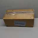 Amazon Basics Glass Food Storage Containers, Leak Proof, Oven Safe, Easy to Clean, Stain Resistant, Set of 7, 14 Pieces Including Lids, BPA-Free, Clear with Blue Silicone Ring