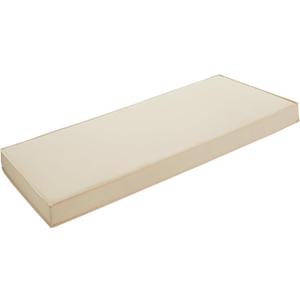 Outdoor Bench Cushion 48x18 Inch, Waterproof Patio Furniture Cushions 3-Year Fade Resistant, Porch Bench seat Cushion Pad for Garden, Sofa,Swing,Loveseat,Indoor with Removable Cover Beige