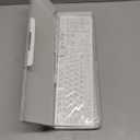 MCSaite Wired White USB 104 Keys Computer Keyboard with Stands,Waterproof - US Layout Compatible for Windows, PC, Laptop