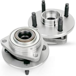 Pair 513205 Front Wheel Bearing Hub Assembly Compatible with Chevy Cobalt 2005-2010, Pontiac G5 2007-2010, Pursuit 2005-2006, for Saturn Ion 2003-2007, 4 Lugs Non-ABS (OE Size)