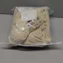 H.VERSAILTEX Stretch 2 Piece T Cushion Sofa Slipcovers Individually Sofa Cushion Covers for 2 Cushion Couch Sofa Seat Cushion Covers with Elastic Bands Featuring Thicker Jacquard Fabric, Natural