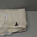 HiCaptain Dog Crate Cover 48.0" L x 30.0" W x 33.0" H with Breathable Mesh, Durable Heavy Duty Kennel Cover, Dual Zippered Panels, Windproof Waterproof UV-Resistant(Beige)