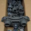 WBD WEIBIDA Upgraded Full-size Washing Machine Base Stand with 4 Locking Wheels & 10 Strong Feet, 24-31" Fridge Stand Adjustable Flat Dolly Cart Mobile Base for Washer, Dryer, Refrigerator, Furniture (Grey-Upgraded 10 Feet 4 Dual Wheels)