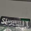 Security Embroidered Patches Hook and Loop, Durable Fabric Security Patch for Officer Guard Uniforms Vest, Jacket, Carrier, Hat, One Small and One Large Black