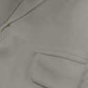 Womens Blazer One Button Jacket Suits Notched Lapel Casual Work Office Long Sleeve Blazer with Pockets (Medium, White)