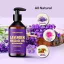 2 x Lavender Massage Oil (8 Fl Oz), Aromatherapy Massage Oil, Lavender Bliss Massage Oil, Natural Relaxation for Mind and Body