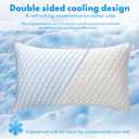 2 x Bed Pillows Queen Size for Sleeping - Breathable Cooling Down Alternative Soft Pillows Set of 2 for Side, Back, and Stomach Sleepers - Hotel Quality Fluffy Microfiber Fill Skin-Friendly