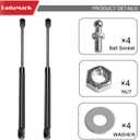 C16-08055 20 Inch 120Lb/533N Gas Strut Spring Shock Lift Support for RV Bed Door Truck Tonneau Cover Tanning Bed Heavy Duty Tool Box Lid Basement Floor Boat Hatch Shed Window, se200p-120, 2 PCS