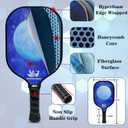 Hoverphenix Pickleball Net for Driveway, 22FT Regulation Size Pickleball Net with Paddles Set of 4, Pickleballs and Carry Bag for Outdoor Indoor Game