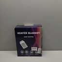 MAXEVE Heated Electric Blanket, 50"x60" Faux Fur Fast Heating Throw Blankets with 8 Heating Levels & 8 Hours Auto Off with Over-Heat Protection & ETL Certified, Plaid Red