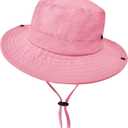 Outdoor Kids Sun Hat UPF 50+ Quick Dry Foldable Bucket Hat Lightweight Adjustable Fishing Safari Hat for Girls and Boys