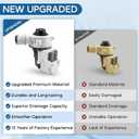 Upgraded W10919003 W10775446 Washer Drain Pump Assembly for Whirlpool Maytag Kenmore Amana Washing, Replaces WTW4816FW3 NTW4519JW2 NTW4516FW3 AP6038235 EAP11770076 PD00042517 Washer Drain Pump