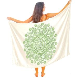 Boho Chic Pareo - Mandala Pareo - Bikini Swimsuit Cover Up - Beach Dress - Wrap