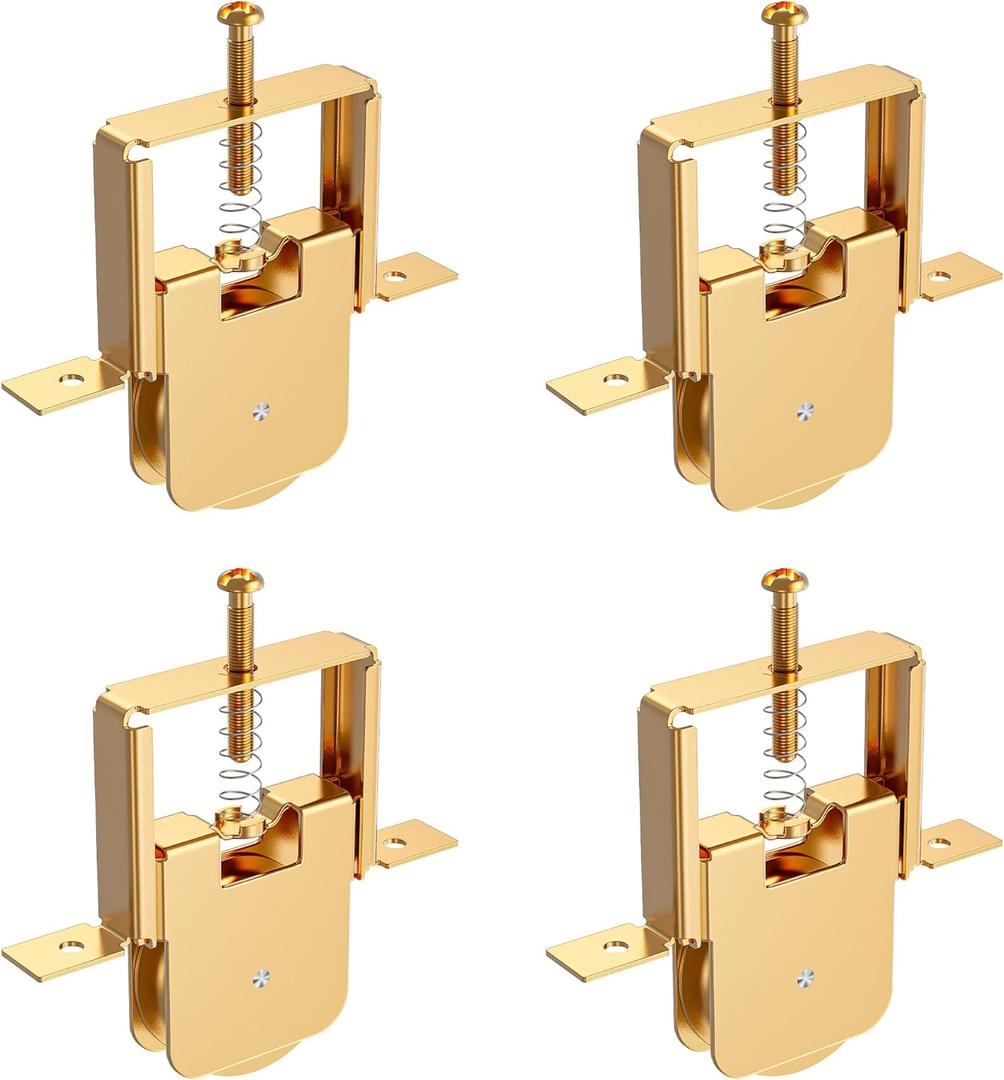 4-Pack Premium All-Metal Sliding Screen Door Rollers for B 691 & B 695, Spring-Loaded Design, Smooth Quiet Glide with 1" Steel Ball Bearing, Fits Top & Bottom Tracks