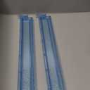 Mahjong Racks with Pushers 4PCS Set Majiang Tile Holder Acrylic Mahjong Racks Accessories and Gifts (Bling Blue)